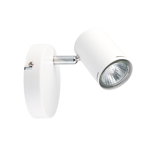 Aplique 1 luz GU10 blanco con cromo